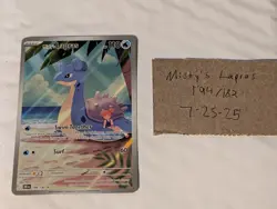 Misty's Lapras 194/182 Sv10: Destined Rivals Illustration Rare Pokemon Card - NM - Image 1