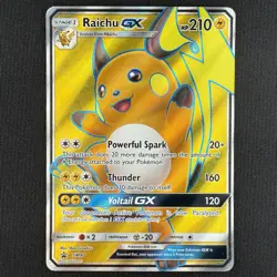 Pokemon TCG Raichu GX SM90 SM Black Star Promo Ultra Rare Holo Card - Image 1