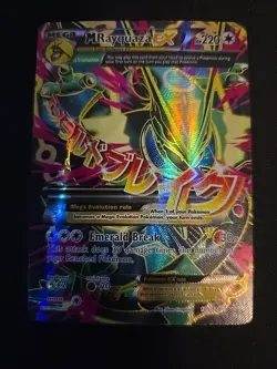 Pokemon Mega Rayquaza EX Full Art Holo Card 105/108 Roaring Skies - Image 2
