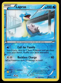 Lapras 25/99 Rare Next Destinies Reverse Holo Pokémon Card - Image 1