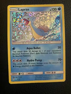 Lapras - 5/12 - Exclusive Sparkle Holo McDonald's 2019 - Pokémon TCG Card MP-HP - Image 1