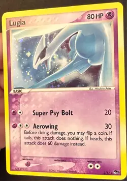 Lugia 2/17 2007 Pop Series 5 Pokemon Card TCG Promo Holo Rare Exclusive - Vlp - Image 2