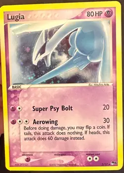 Lugia 2/17 2007 Pop Series 5 Pokemon Card TCG Promo Holo Rare Exclusive - Vlp - Image 3