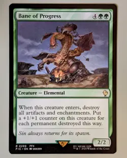 Bane of Progress - Commander: Final Fantasy #299 Rare - Mint, Pack Fresh - MtG - Image 1