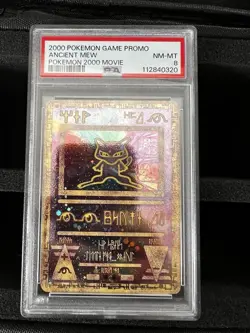 Ancient Mew Movie 2000 Black Star Promo PSA 8 Graded Pokemon Card - Image 1