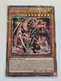Regenesis Archfiend ALIN-EN016 Quarter Century Secret Rare Yugioh Card Mint - Image 1