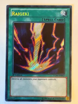 YUGIOH- Raigeki -  LCYW-EN054 - Secret Rare - 1st Edition - Image 1