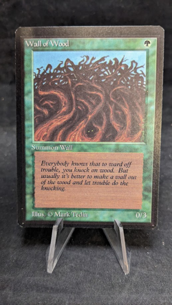 Wall of Wood - MTG Magic the Gathering - Beta Edition - Misprint - Image 3
