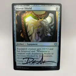 Mirror Shield Card Signed By Dan Scott Magic the Gathering Artist Proof - Image 7
