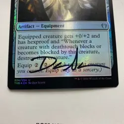 Mirror Shield Card Signed By Dan Scott Magic the Gathering Artist Proof - Image 3