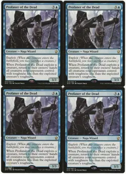MTG Profaner of the Dead x4 Dragons of Tarkir Rare LP Playset - Image 1