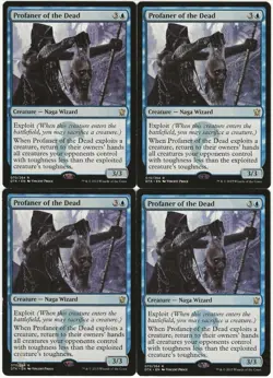 MTG Profaner of the Dead x4 Dragons of Tarkir Rare LP Playset - Image 2