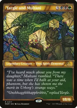 MTG Yargle and Multani Showcase ** March of the Machine ** English (LP) - Image 1