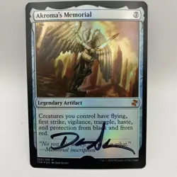 Akroma's Memorial Card Signed Dan Scott Artist MTG 20/30 Artist Proof - Image 5