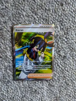 Kieran 206/167 Ultra Double Rare Pokémon Card Twilight Masquerade Holo Foil - Image 1