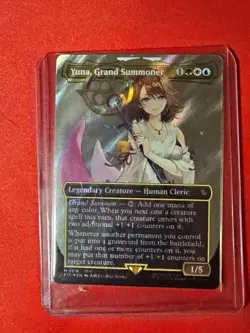 Yuna, Grand Summoner (Borderless) (Surge Foil) Commander: Final Fantasy Foil - Image 2