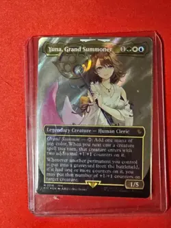 Yuna, Grand Summoner (Borderless) (Surge Foil) Commander: Final Fantasy Foil - Image 3