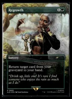 2024 MTG Magic the Gathering Secret Lair Foil #866 Regrowth Storm w/ Baby Groot - Image 3