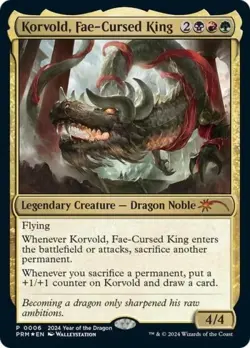 Korvold, Fae-Cursed King (Year of the Dragon 2024) -Foil Near Mint MTG - Image 1