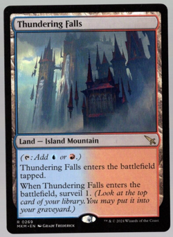 Thundering Falls 0269 Surveil Land Non Foil Rare Karlov Manor MTG Near Mint - Image 3