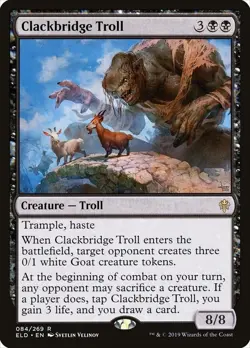 Clackbridge Troll Throne of Eldraine Foil - Image 1