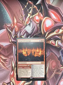Virtue of Courage 157 Near Mint MTG Wilds of Eldraine Magic (b1) - Image 1