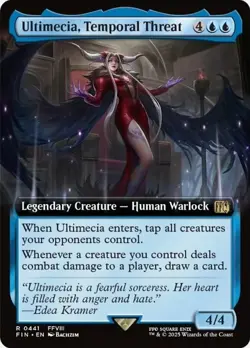 1 x Ultimecia, Temporal Threat - Extended Art - Final Fantasy - NM-Mint - MTG - Image 1