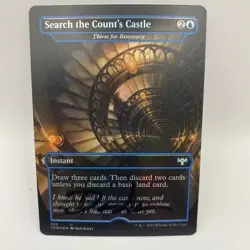 Search the Count's Castle Card Signed By Dan Scott 41/50 Artist Proof - Image 1