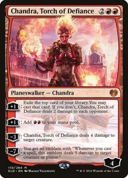 Chandra, Torch of Defiance - Foil KLD MP MTG - Image 2