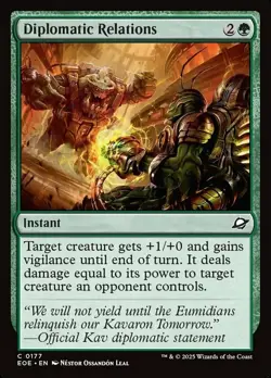 x4 Diplomatic Relations - Foil C MTG Edge of Eternities M/NM, English - Image 1