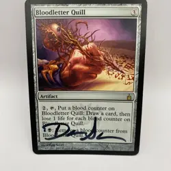 Bloodletter Quill Signed By Dan Scott Magic the Gathering Artist Proof - Image 1