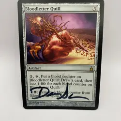 Bloodletter Quill Signed By Dan Scott Magic the Gathering Artist Proof - Image 7