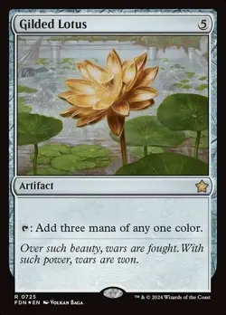 Mint/Near-Mint, English - 4 x MTG Gilded Lotus - Foil Magic: The Gathering Found - Image 1