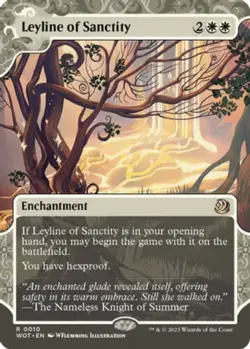 Leyline of Sanctity Light Play, English Magic the Gathering MTG Wilds of Eldrain - Image 1