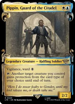 MTG Foil - Pippin, Guard of the Citadel (Showcase Scrolls) - 669 / NM / English - Image 1