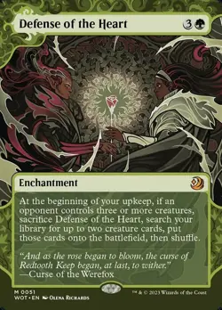 [1x] Defense of the Heart Near Mint, English Wilds of Eldraine Extras MTG Magic - Image 2