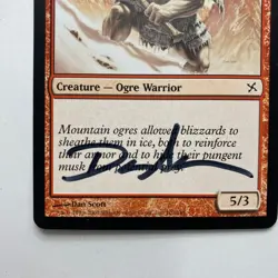 WIZARDS OF THE COAST Frost Ogre Card Signed By Dan Scott MTG, Artist Proof - Image 10