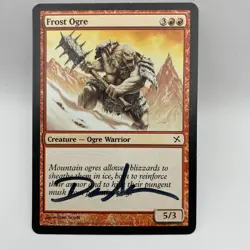 WIZARDS OF THE COAST Frost Ogre Card Signed By Dan Scott MTG, Artist Proof - Image 7
