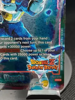 Vegeta Dokkan Battle Alternate Art SR Foil Dragon Ball Super ccg card game - Image 4