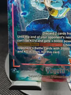 Vegeta Dokkan Battle Alternate Art SR Foil Dragon Ball Super ccg card game - Image 5