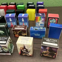 Lot of 35 USED TCG Deck Boxes Ultra Pro Magic MTG Pokemon GameGenic BCW - Image 18