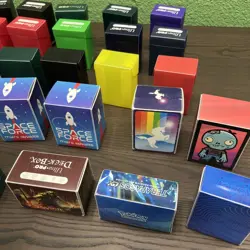 Lot of 35 USED TCG Deck Boxes Ultra Pro Magic MTG Pokemon GameGenic BCW - Image 19