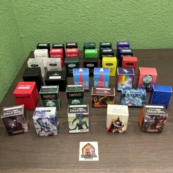 Lot of 35 USED TCG Deck Boxes Ultra Pro Magic MTG Pokemon GameGenic BCW - Image 25