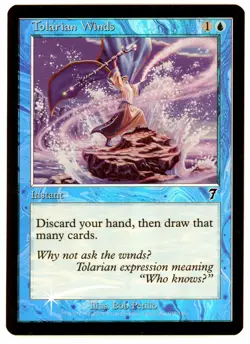 1X TOLARIAN WINDS [7ED - SEVENTH EDITION] - MTG VINTAGE FOIL CARD [EXCELLENT] - Image 3