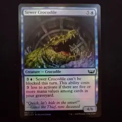 MTG Sewer Crocodile Streets of New Capenna 060/281 Foil Common - Image 1