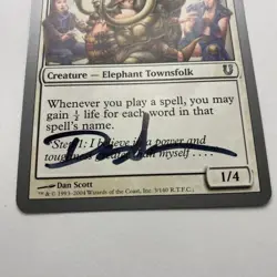 Bosom B Card Signed By Dan Scott Magic The Gathering, Artist Proof - Image 3