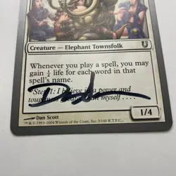 Bosom B Card Signed By Dan Scott Magic The Gathering, Artist Proof - Image 7