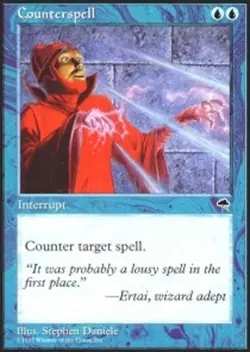 MTG Counterspell, Tempest, Heavily Played, English - Image 2