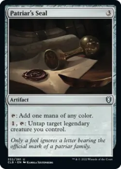 1 x Patriar's Seal - Foil - Commander Legends: Battle for Baldur's Gate - NM-Min - Image 1