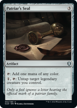 1 x Patriar's Seal - Foil - Commander Legends: Battle for Baldur's Gate - NM-Min - Image 2